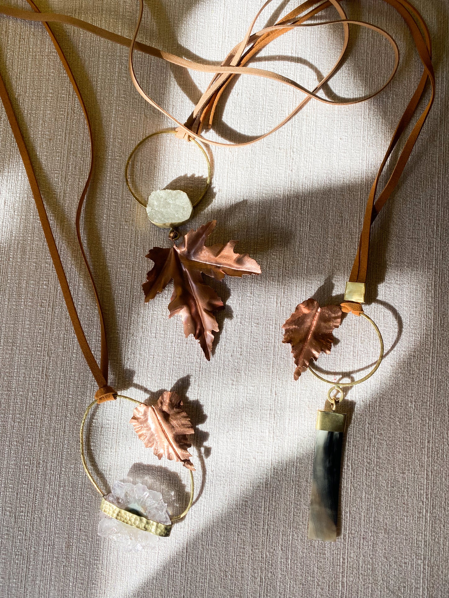 Collar hiedra y estalactita "The Garden Of Stones"