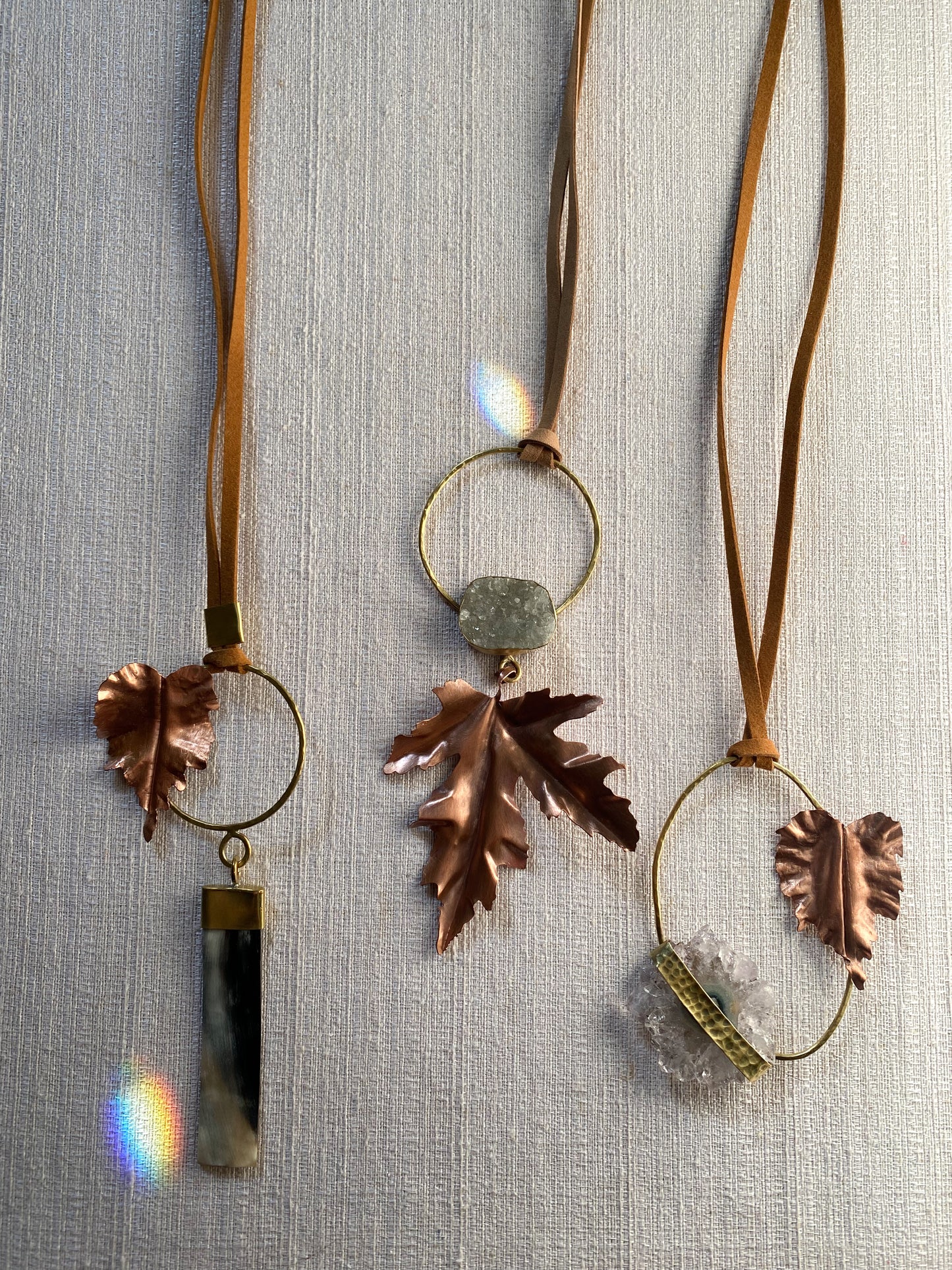 Collar hiedra y estalactita "The Garden Of Stones"