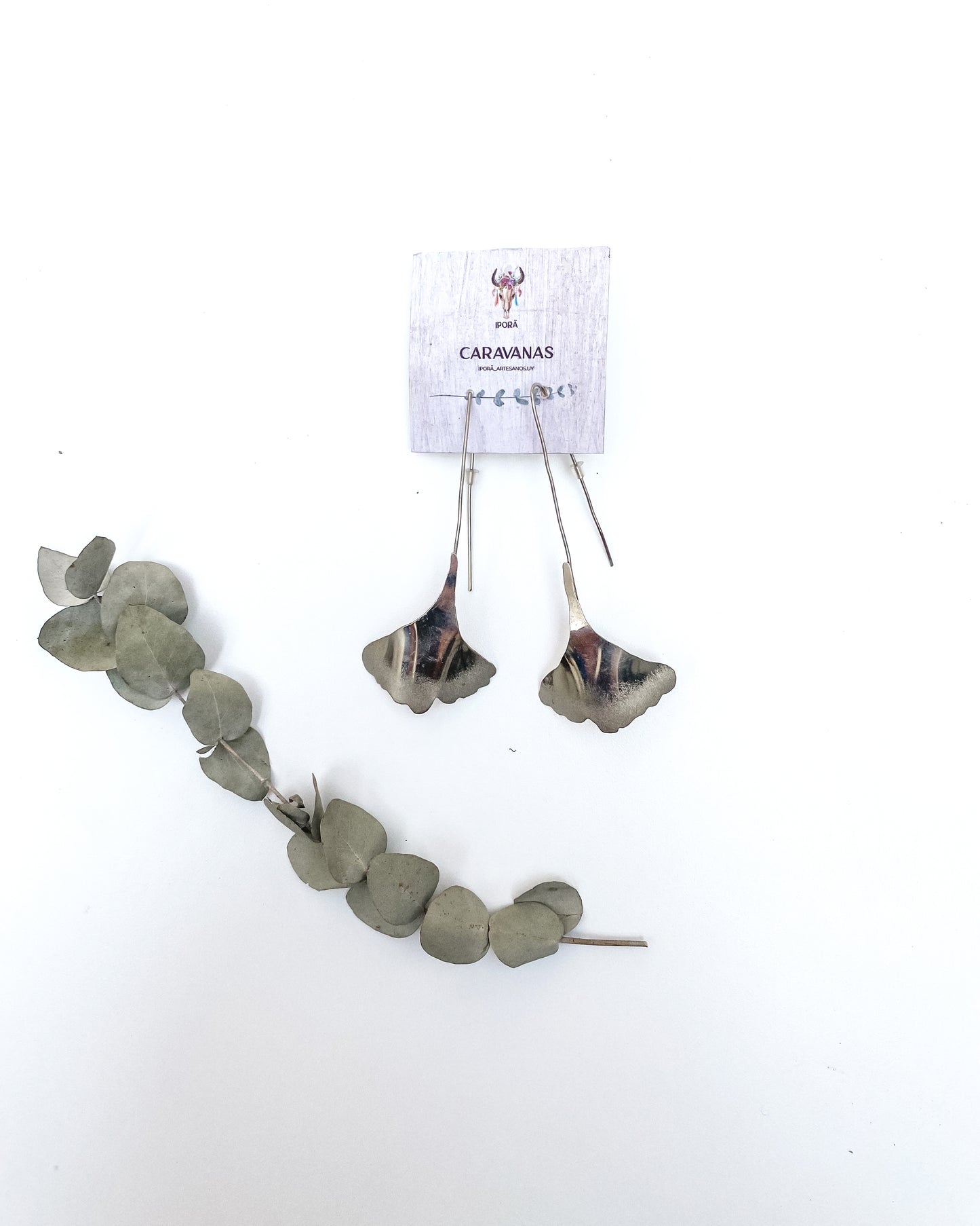 Caravanas hojas de gingko