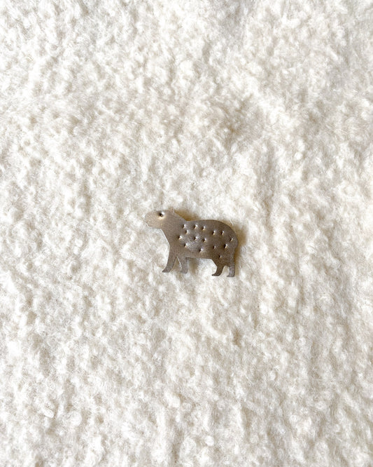 Prendedor- broche Carpincho alpaca